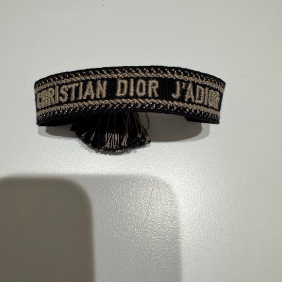NEW CHRISTIAN DIOR PARIS EMBROIDERED FREINDSHIP BRACELET/ ADJUSTABLE WITH TASSEL - Picture 2 of 5